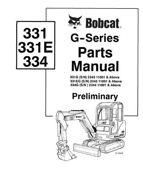 bobcat 331 mini excavator parts manual|bobcat 331 excavator parts diagram.